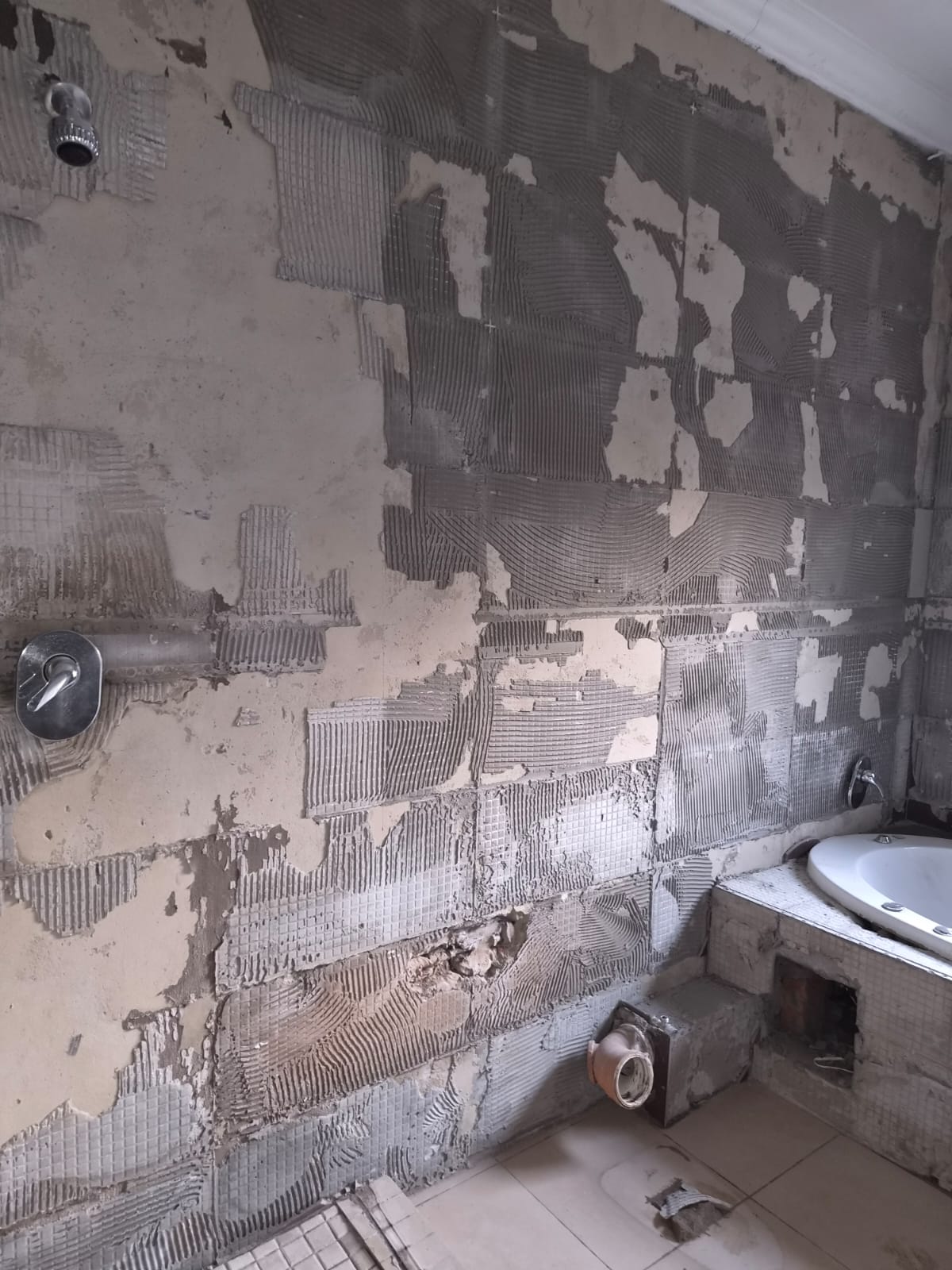 Shower & Bath Framing Stripped